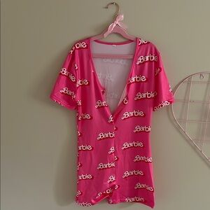 Barbie Pink Short Sleeve Romper